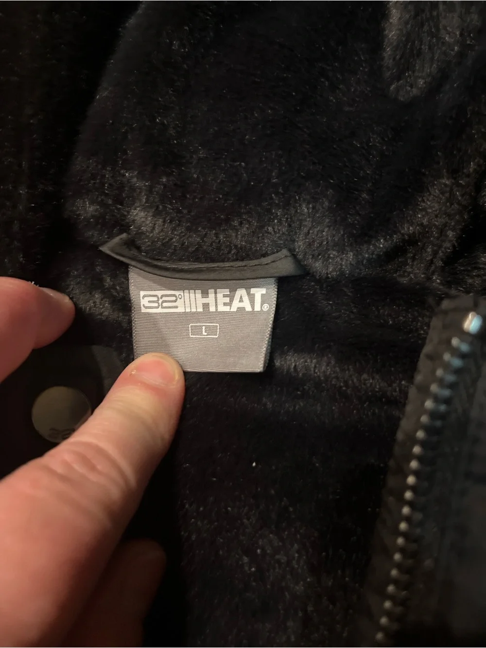 32 Degrees Black Kids Puffer Jacket with Hood